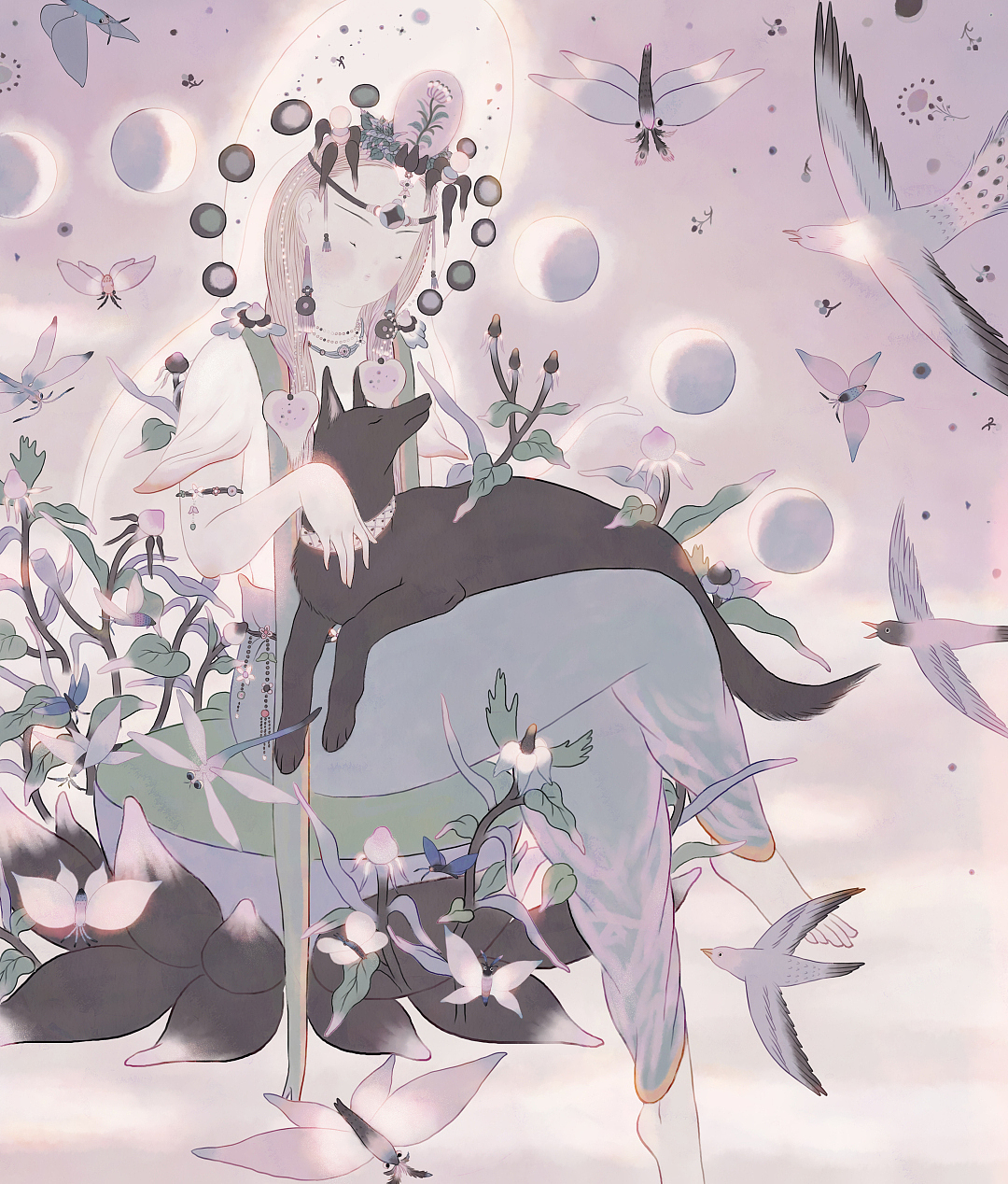 木言-《二十八宿·玄武白虎》（图ZMTk5NDI0NTk2） - 艺术插画 - 站酷设计师木言木言木言原创素材 - 站酷ZCOOL