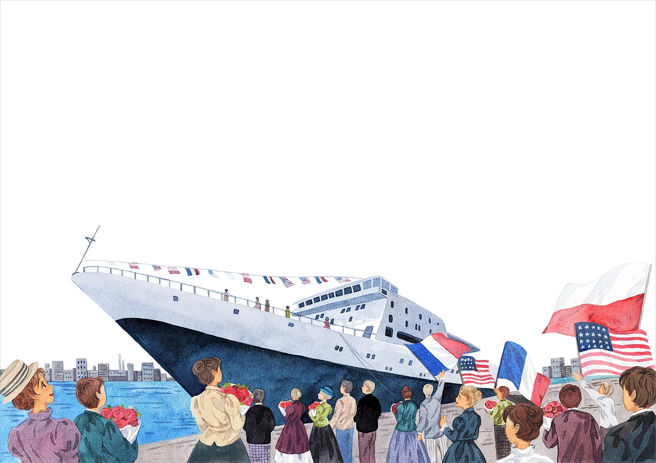 《居里夫人的故事》水彩手绘插图