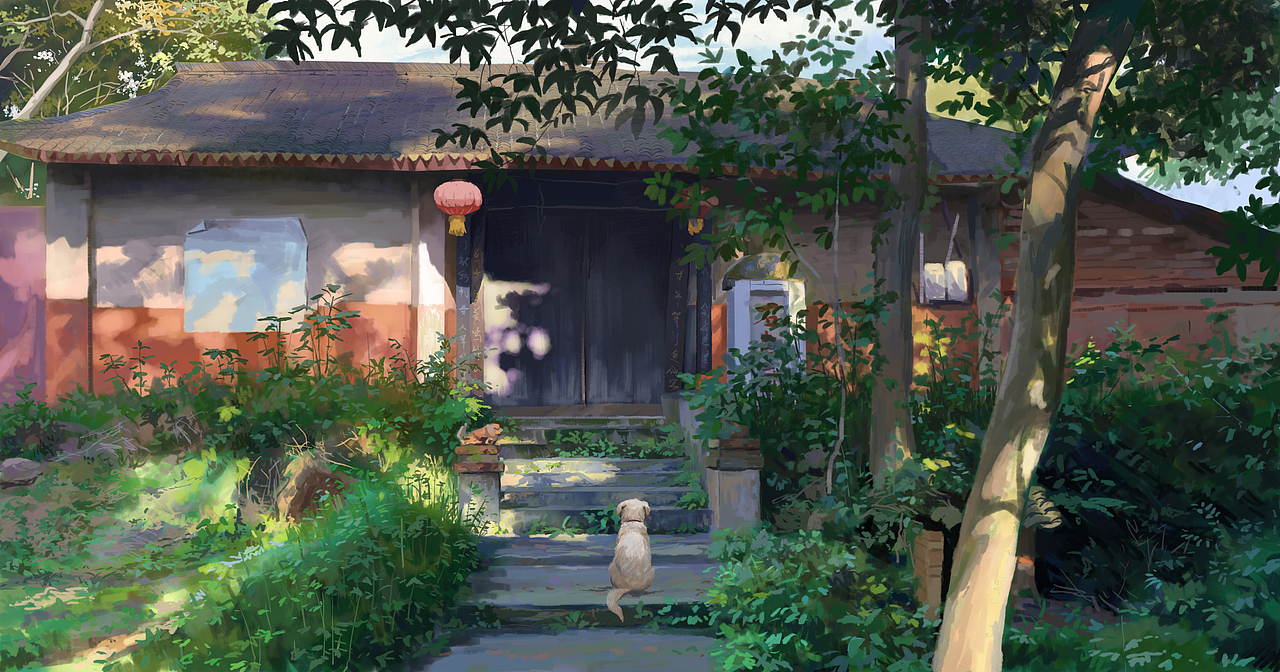 村里的破旧寺庙（图ZMzczODEwOTY4） - 创作习作 - 站酷设计师南宝山高师原创素材 - 站酷ZCOOL
