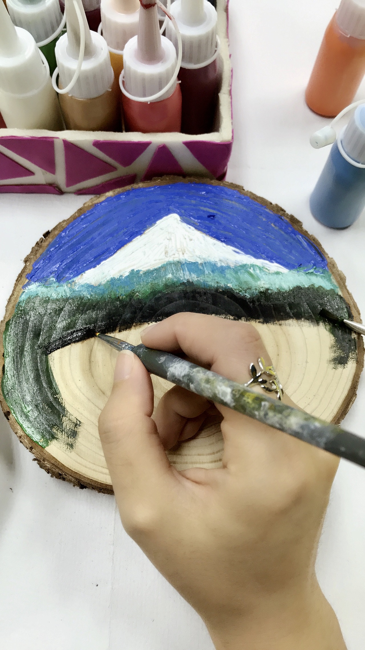 木片风景|纯艺术|绘画|nicolezhong_原创作品-站酷zcool