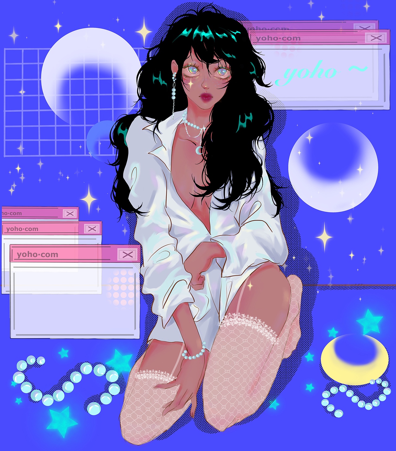 欧美风插画（图ZMjM2OTQxNTY4） - 创作习作 - 站酷设计师yaho不知道原创素材 - 站酷ZCOOL