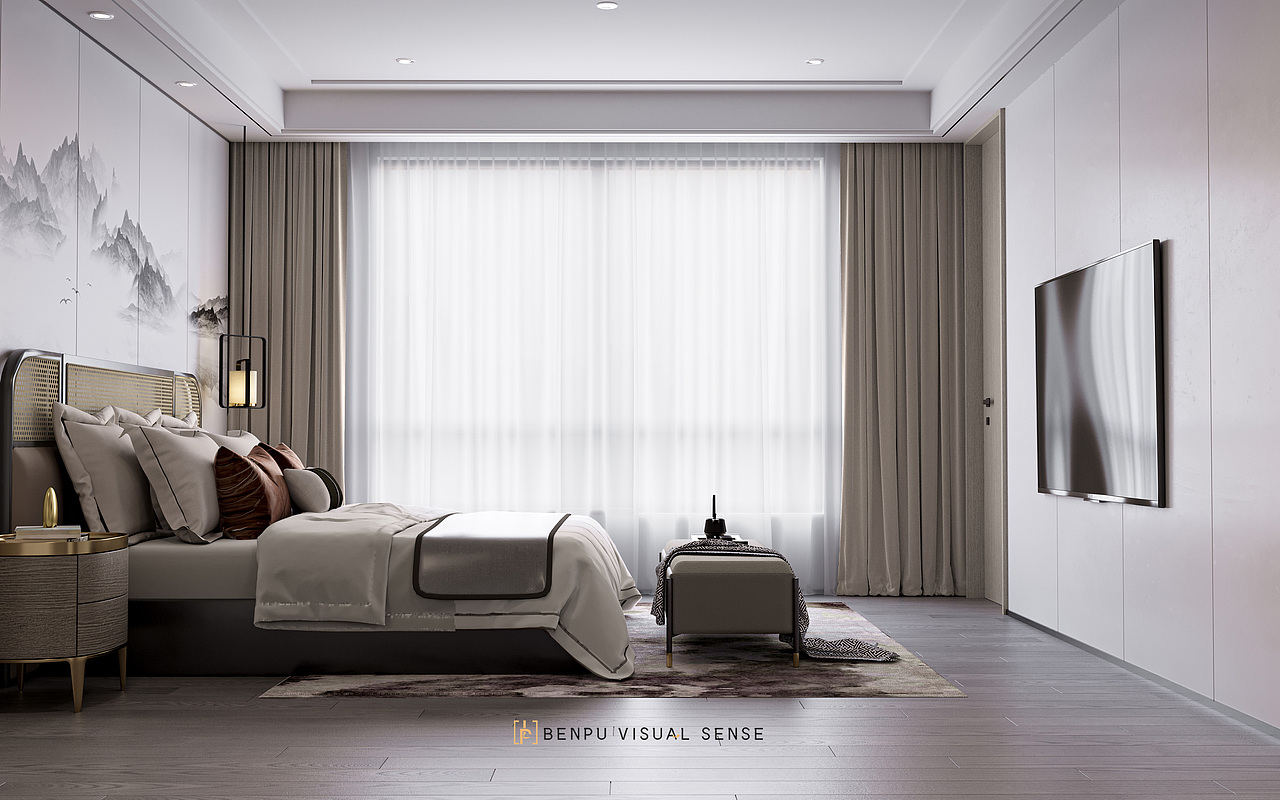 新中式别墅（图ZMjc4MTMxMjMy） - 家装设计 - 站酷设计师大飞仔原创素材 - 站酷ZCOOL