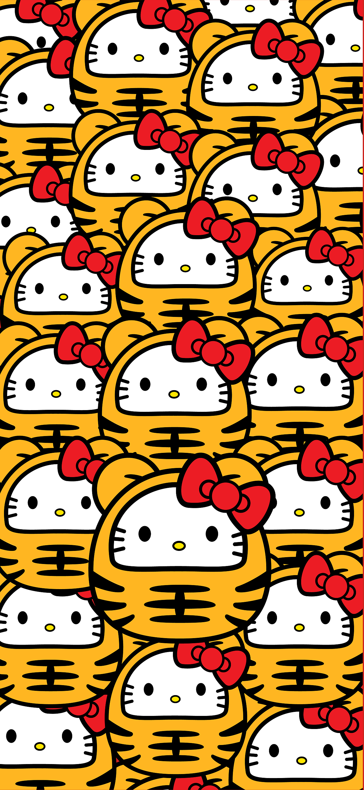 Hellokitty虎年新年壁纸（图ZMjg2MjMyNTYw） - 创作习作 - 站酷设计师胡凯蒂原创素材 - 站酷ZCOOL