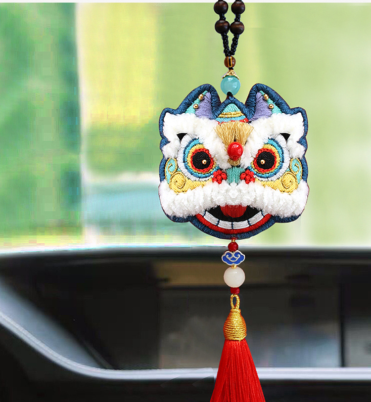 醒狮--刺绣狮子diy