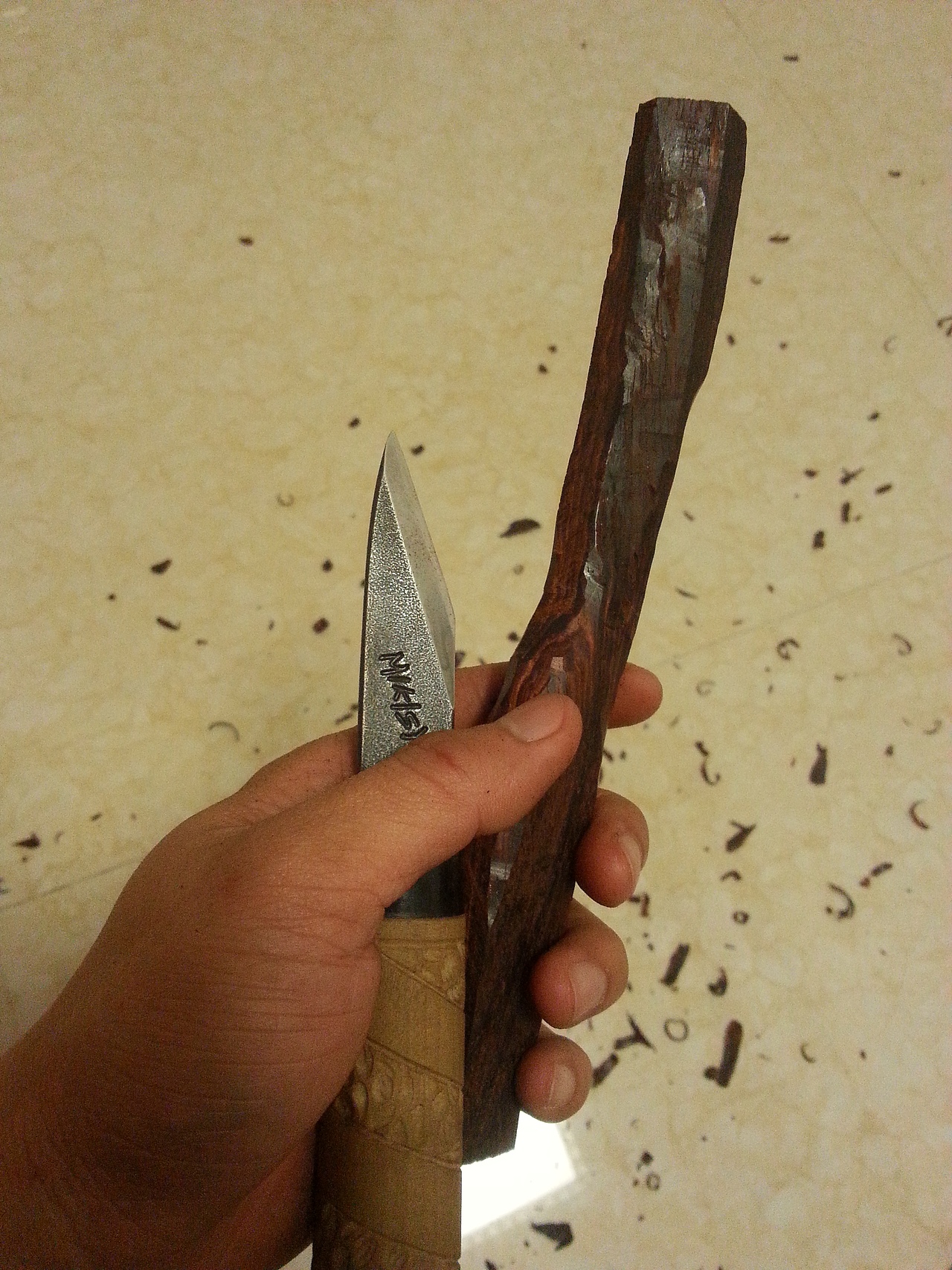 微凹黄檀小刀（图ZNDM5MzYxOTI=） - 其他手工艺 - 站酷设计师haifengcraft原创素材 - 站酷ZCOOL