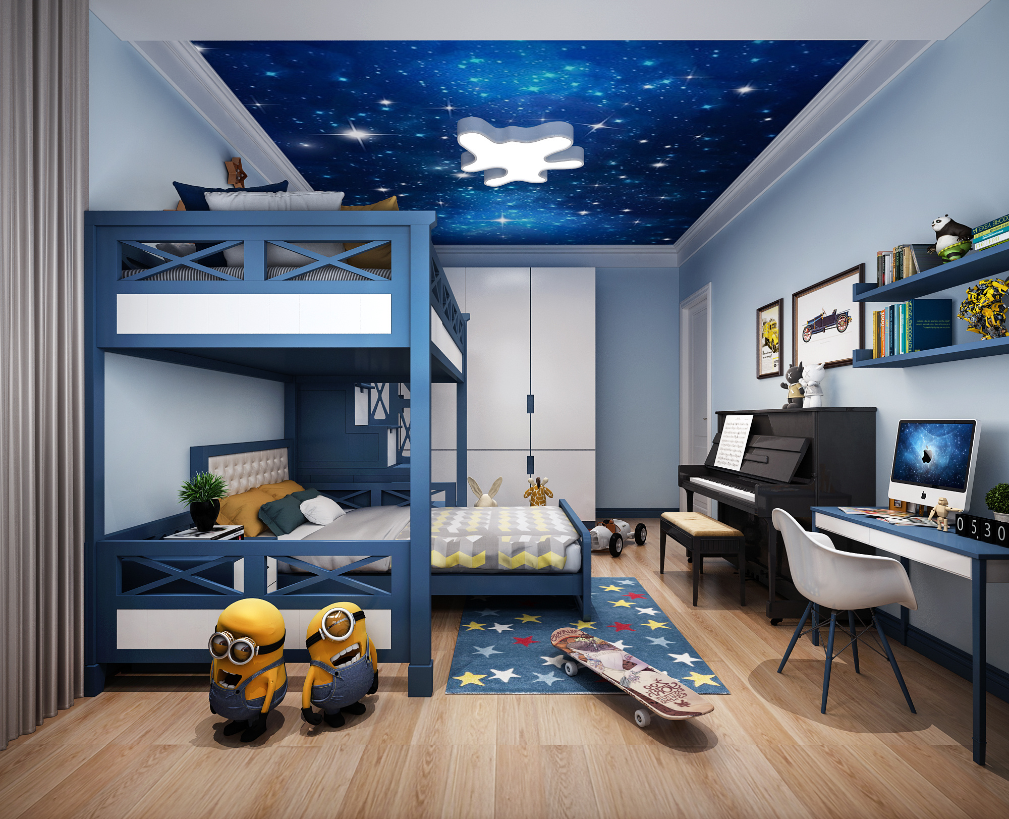 一九九二效果图-儿童房