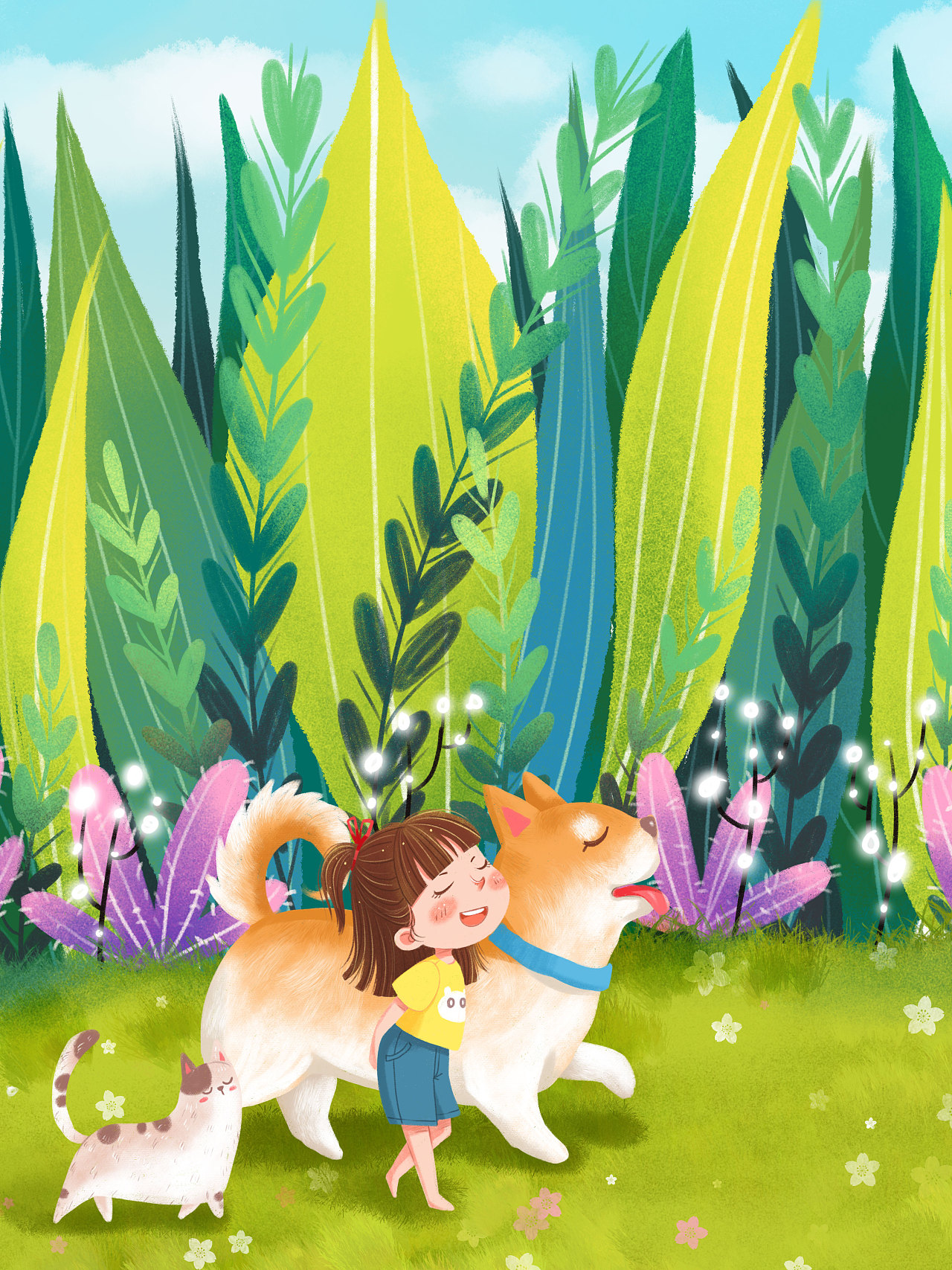 散步|插画|儿童插画|摩丝卡卡 - 原创作品 - 站酷 (zcool)