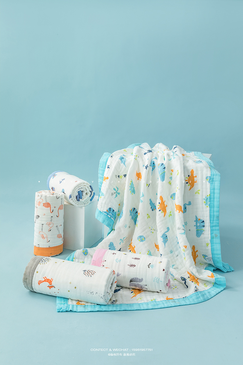 婴儿盖毯 母婴用品婴儿用品浴巾毯子产品摄影