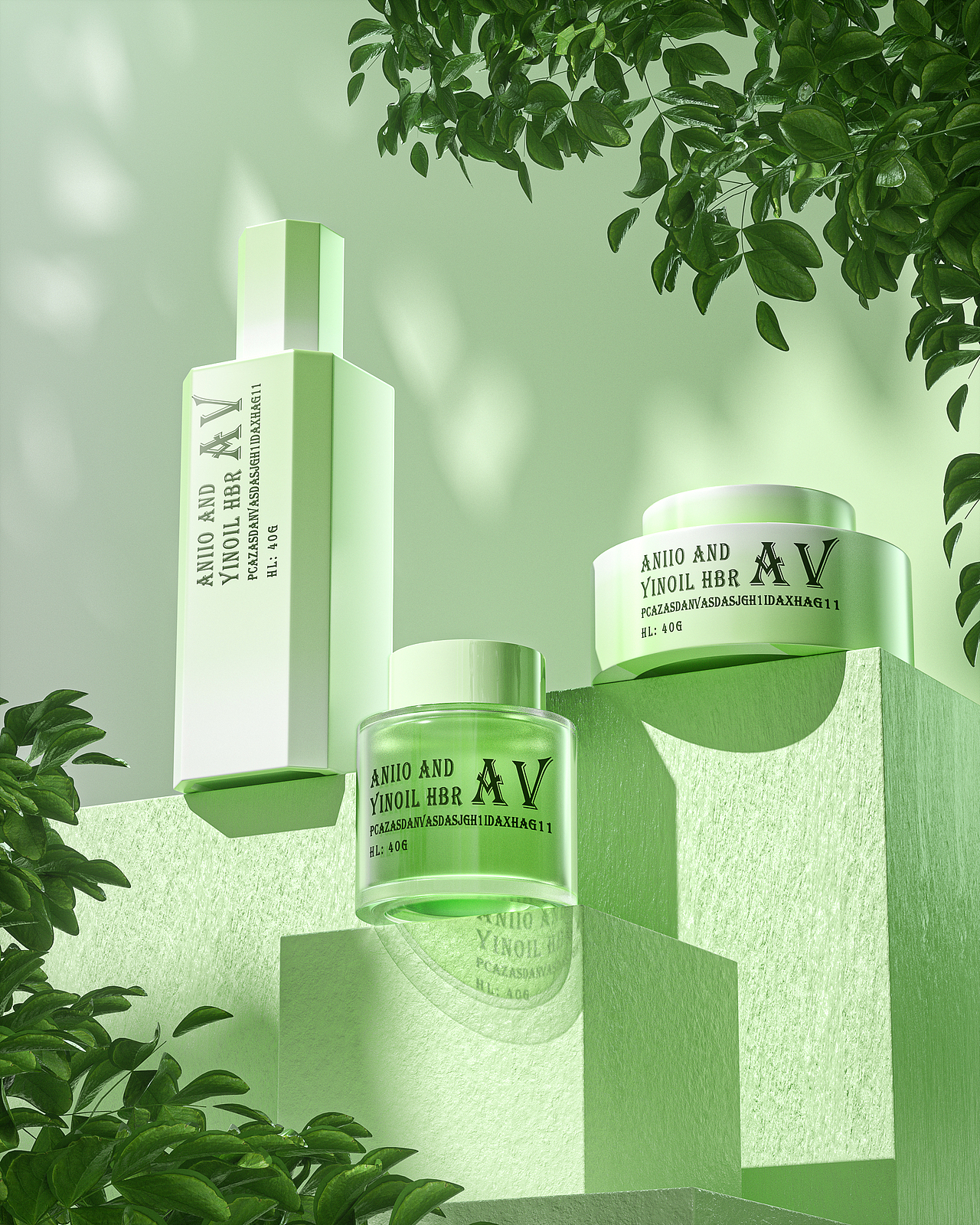 化妆品产品3D建模渲染