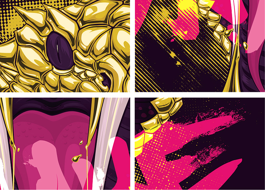 SNAKE（图ZMTA4NDU3MjQ=） - 新锐潮流插画 - 站酷设计师李凯like原创素材 - 站酷ZCOOL