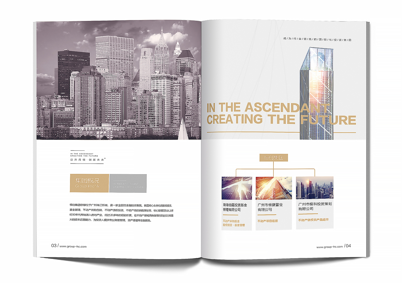 金融公司画册