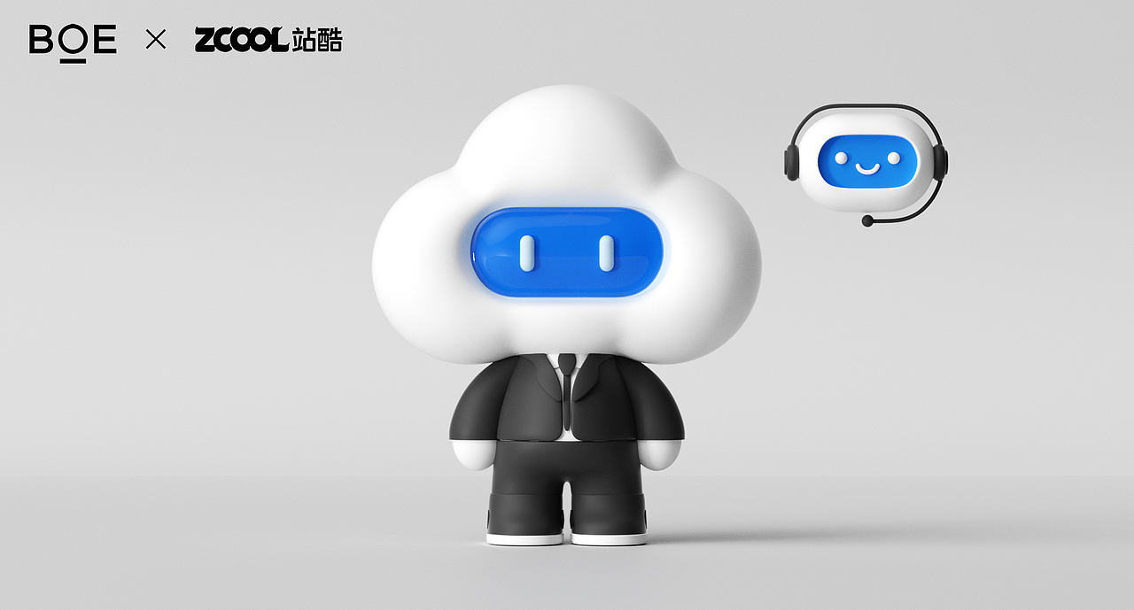 【 BOE虚拟IP 】BOE·云宝（图ZMzMwMjE3Mzcy） - IP形象 - 站酷设计师尤川_AIGC原创素材 - 站酷ZCOOL