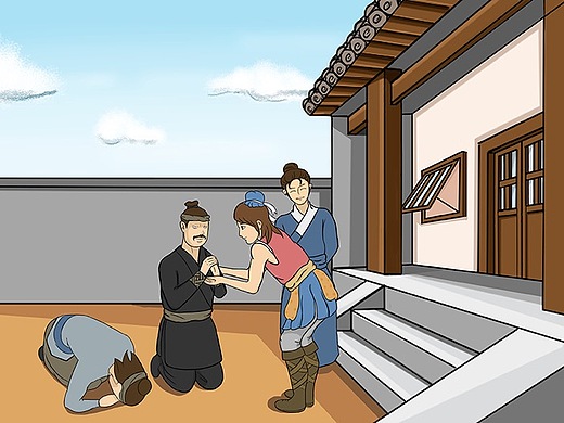 中秋佳节神话故事嫦娥奔月—向后羿拜师 部分作品