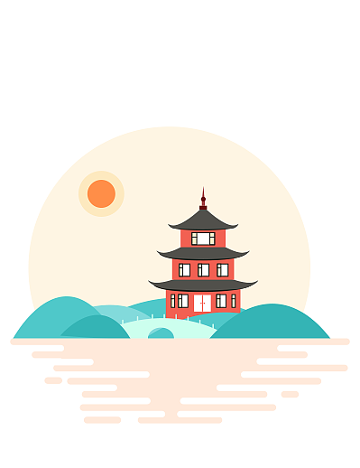 城市扁平化风景（图ZODE3NDM3MzI=） - 图标 - 站酷设计师嘿呀嘎原创素材 - 站酷ZCOOL