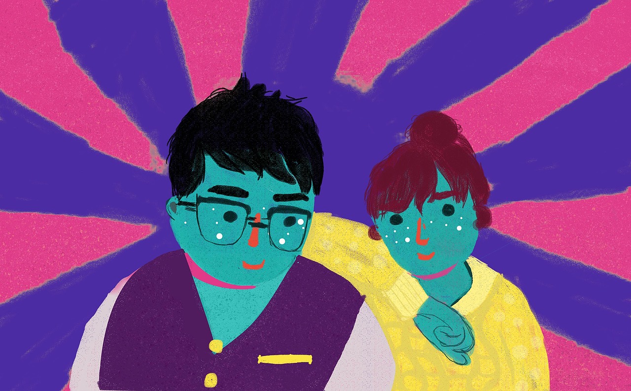 PS板绘 珊瑚色少女/帅琛和老蛋（图ZMTQzOTA2MzY0） - 新锐潮流插画 - 站酷设计师好多榕原创素材 - 站酷ZCOOL