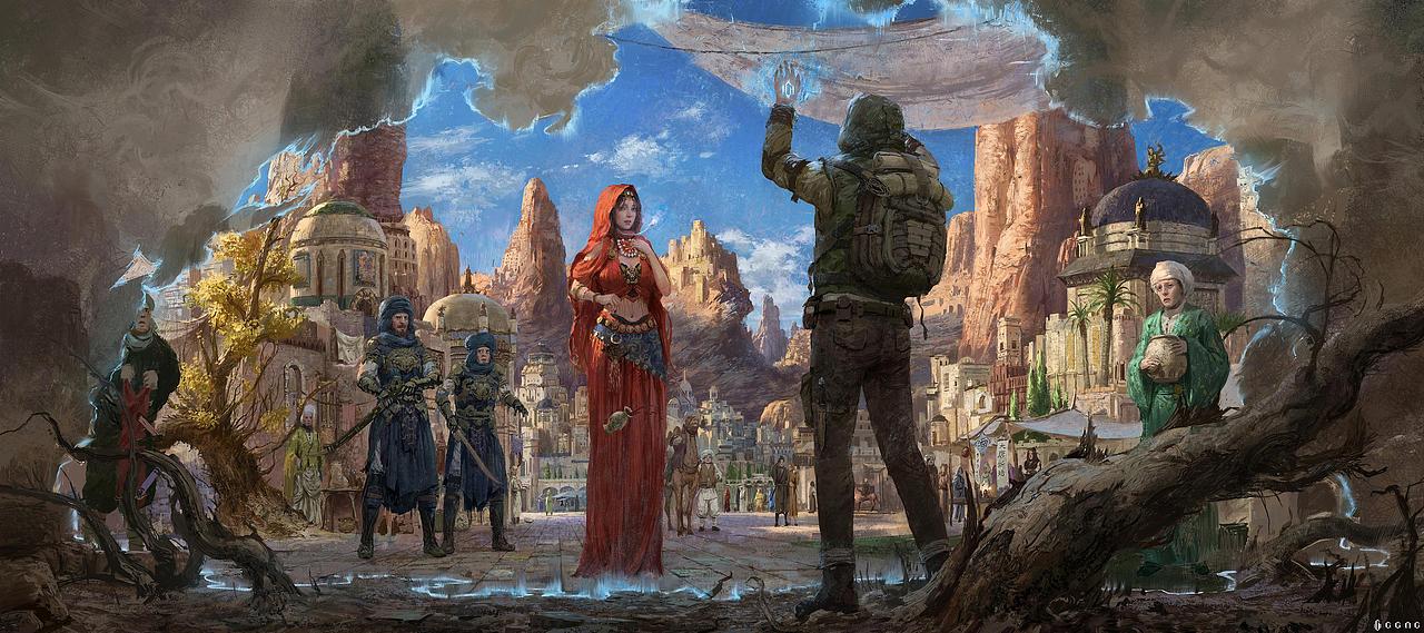 相遇 Noir中二笔 插画美宣 优秀奖