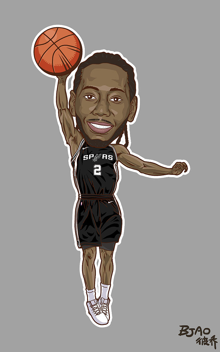 nba playzone 球星卡通造型Ⅱ|动漫|单幅漫画|bjao_原创作品-站酷