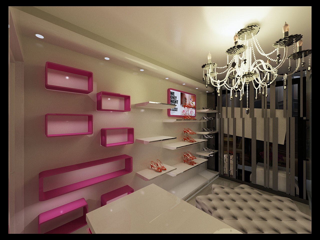 室内设计--鞋店设计（图ZODQ5NjM3MDQ=） - 家装设计 - 站酷设计师JoycJing原创素材 - 站酷ZCOOL