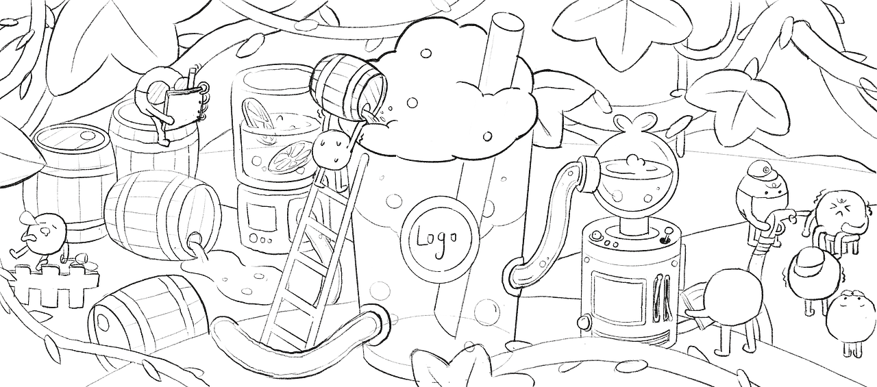 Choktea奶茶插画设计（图ZMjg0OTAzODY0） - 商业插画 - 站酷设计师粒粒巫原创素材 - 站酷ZCOOL