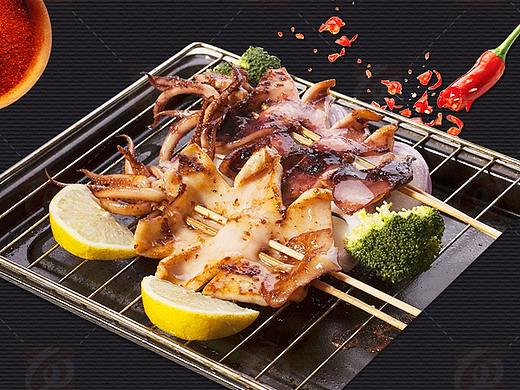 电商生鲜冷冻品铁板鱿鱼串详情页