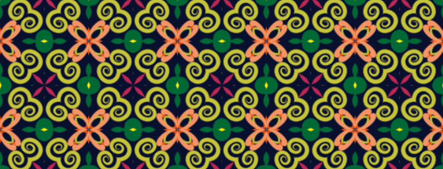 云南巍山彝族刺绣纹样万花筒