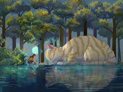 大貓咪（個人主頁-ZNDIxNTYzODg=） - 繪本 - 站酷設(shè)計師lolo1218原創(chuàng)素材 - 站酷ZCOOL