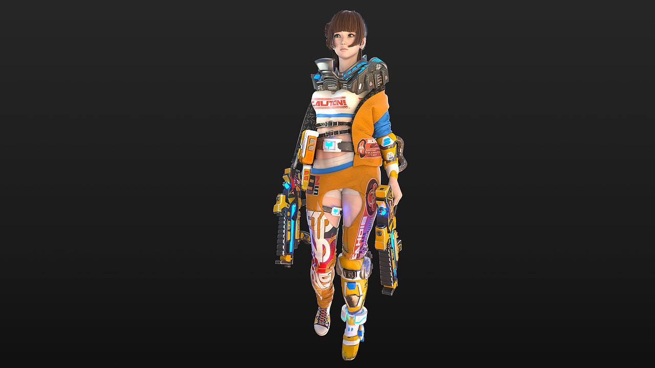 科幻设定—赛博朋克 女孩（图ZMTY3MDkzMTYw） - 人物/生物 - 站酷设计师ElomNicky原创素材 - 站酷ZCOOL