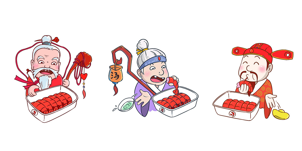 神仙遇上麻辣小龙虾（图ZNzY2NTkyNDg=） - 商业插画 - 站酷设计师Modono原创素材 - 站酷ZCOOL