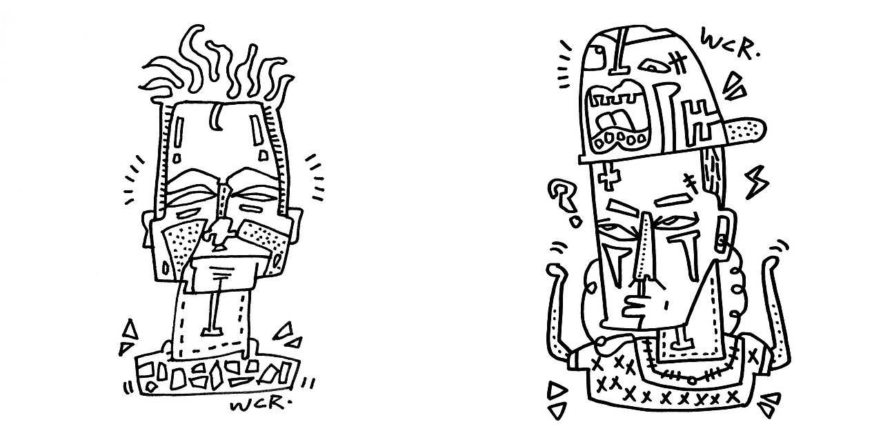 FaceDoodle│怪相涂鸦（图ZNjQ1ODE3MDQ=） - 艺术插画 - 站酷设计师王晨睿原创素材 - 站酷ZCOOL