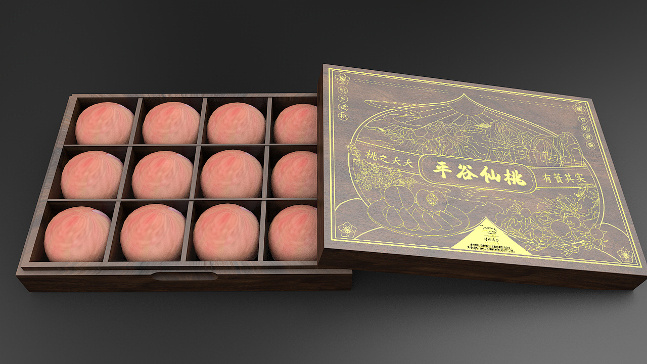 平谷桃包装设计