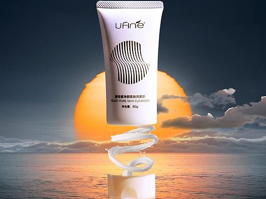 洗面奶创意海报