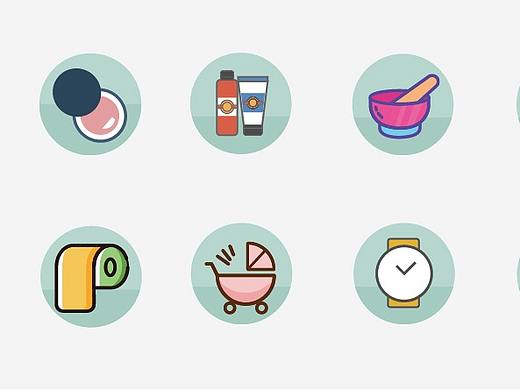 卡通图标（个人主页-ZMzIwNjMyNzY=） - APP界面 - 站酷设计师婷子呀原创素材 - 站酷ZCOOL