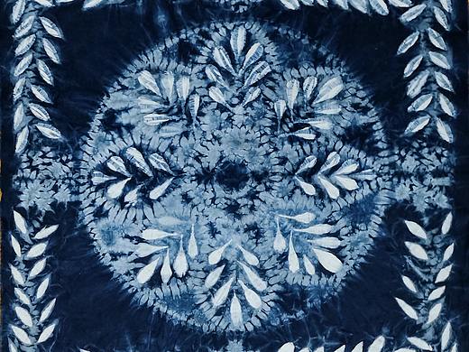 印染作品child仔255blues全手工印染李姣姣姣姣293印染图案【1】lov