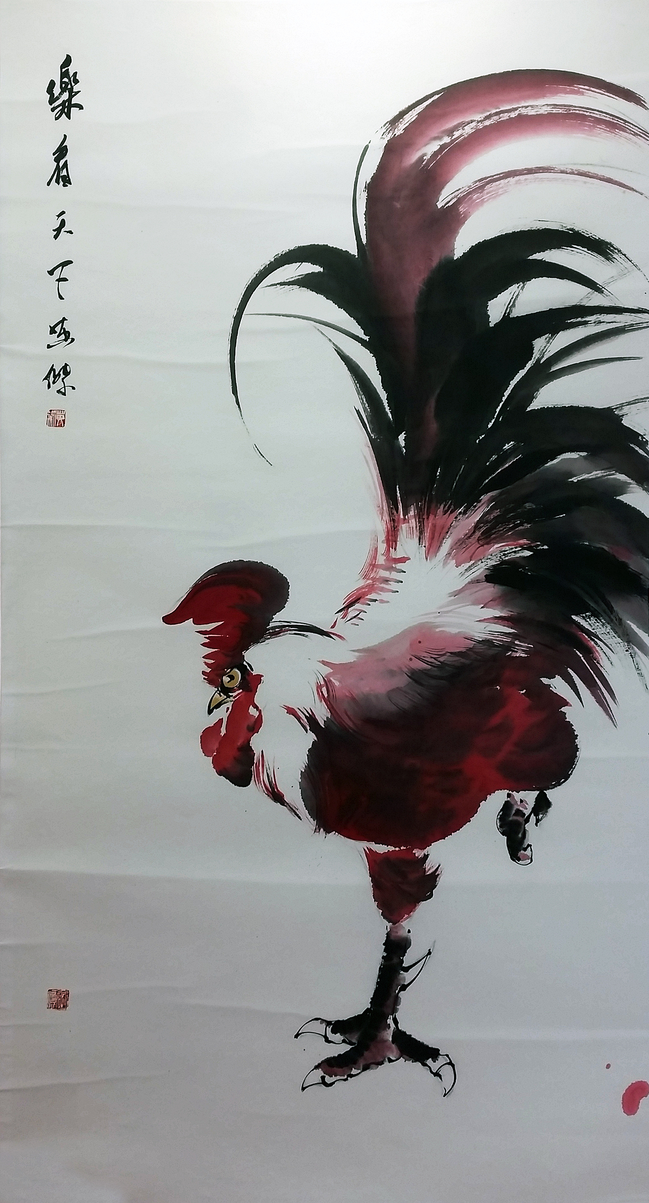 郑英杰丁酉年鸡鸣迎丰年个人水墨画鸡展（图ZNjg4NTUyODA=） - 绘画 - 站酷设计师TeeYJ原创素材 - 站酷ZCOOL