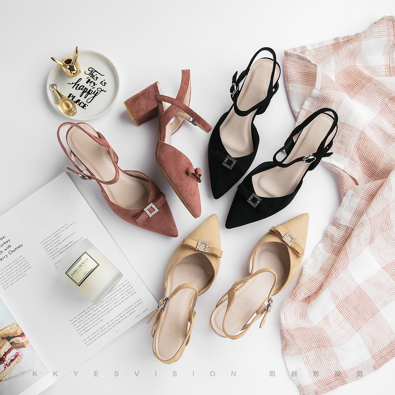 女士皮鞋 拖鞋 高跟鞋 静物拍摄 商业产品摄影