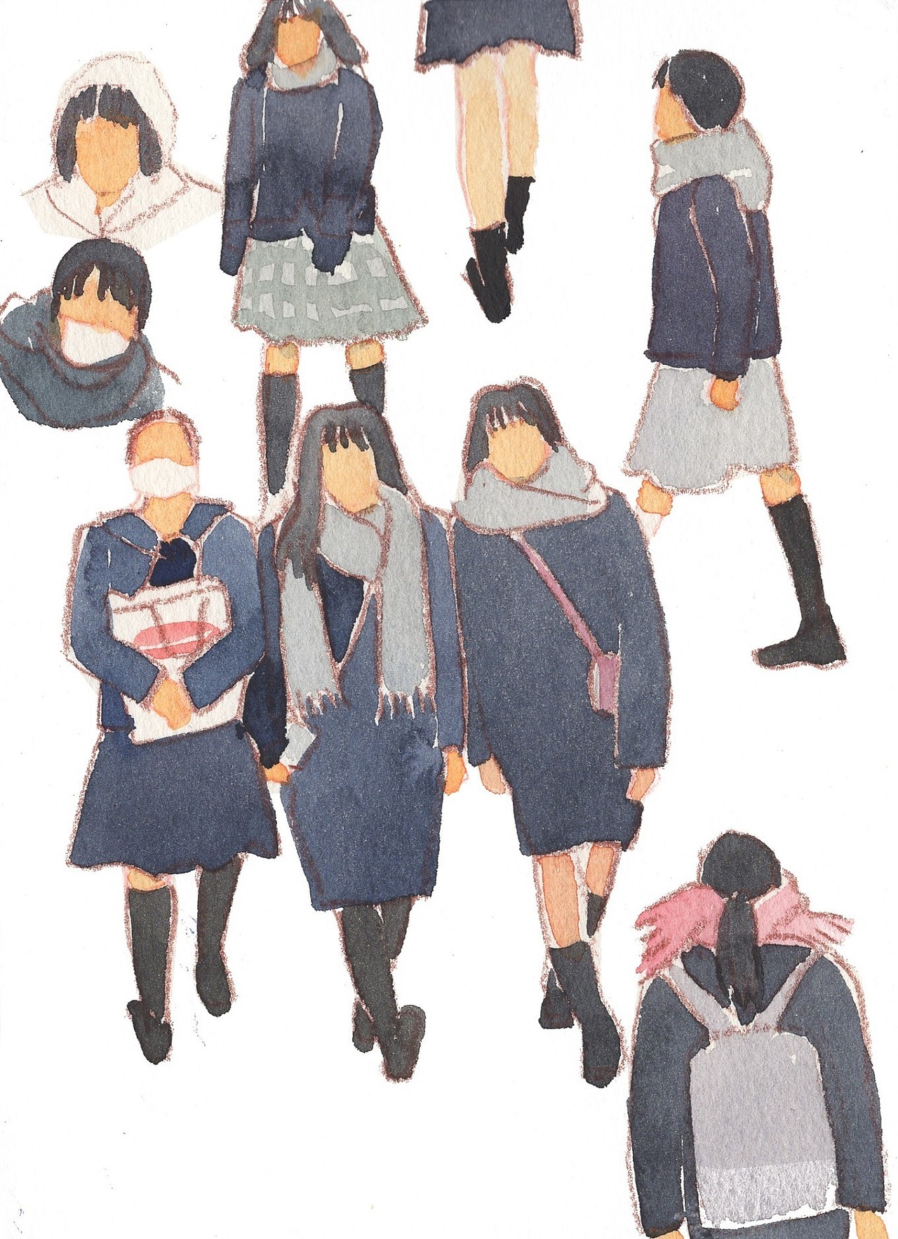 手绘一次旅行｜从东京到千叶、茨城（图ZMTEwNTY1MTA0） - 绘本 - 站酷设计师林田lisa原创素材 - 站酷ZCOOL