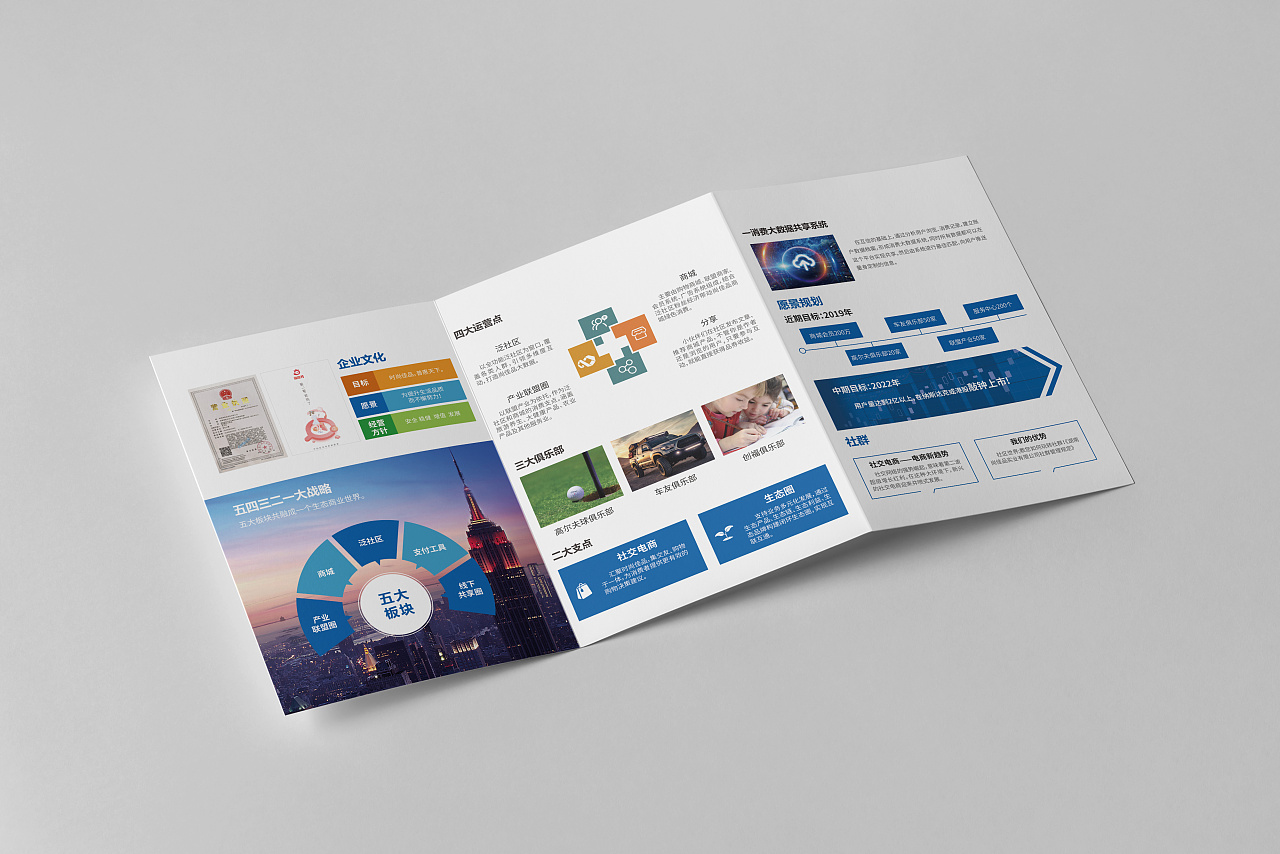 企业宣传三折页