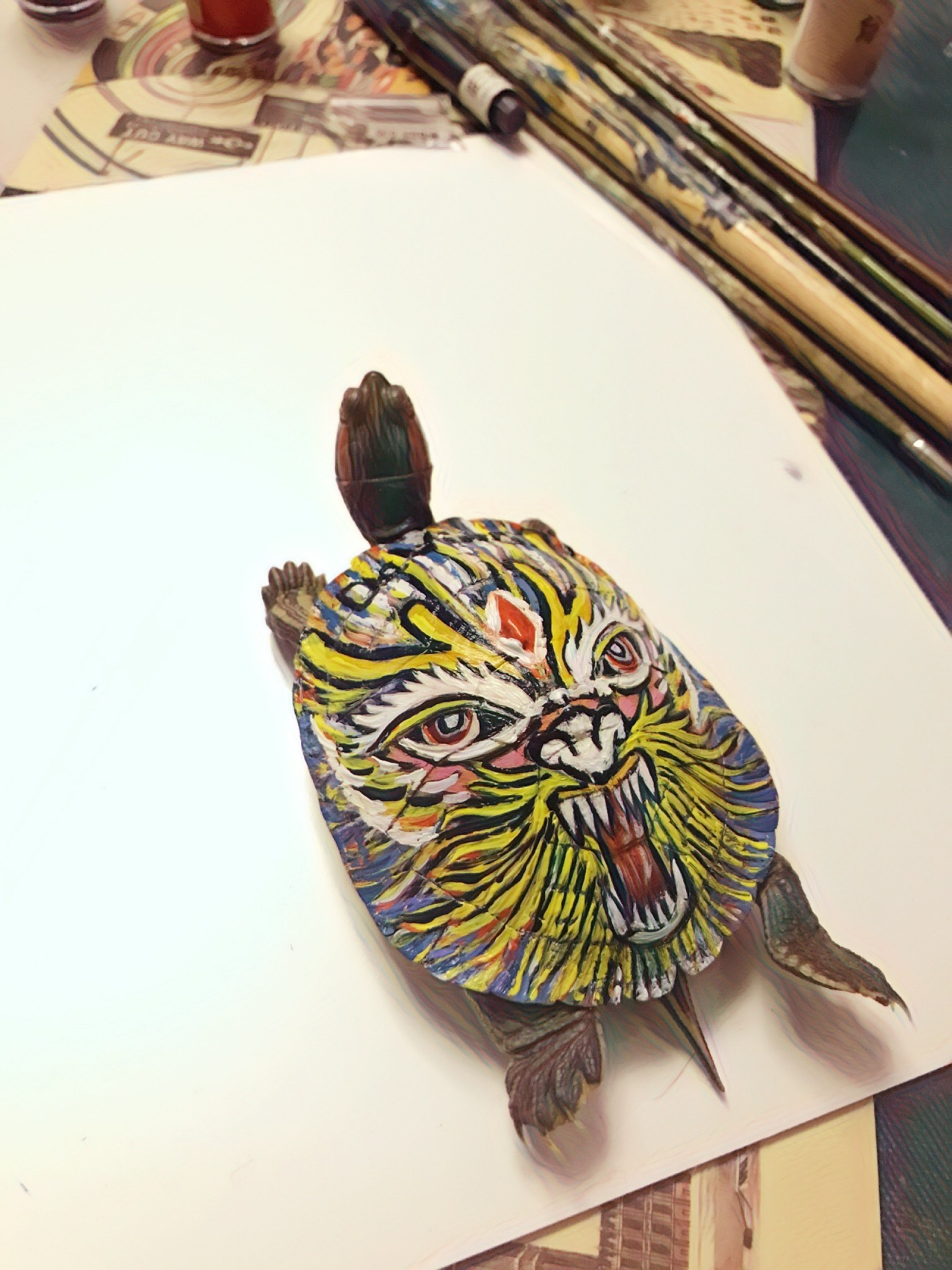 手绘乌龟 达芬奇