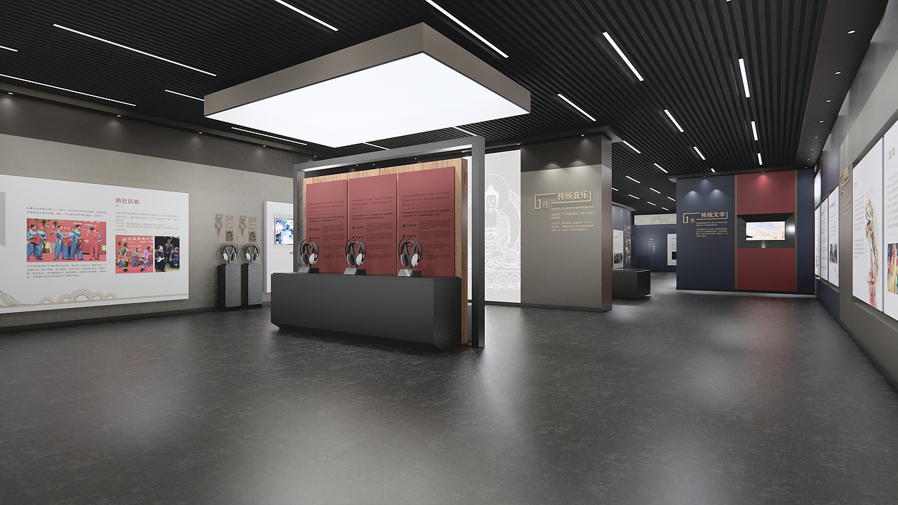 汉中市非物质文化遗产展厅（图ZMjA2NjIzODAw） - 展陈设计 - 站酷设计师野猫上树原创素材 - 站酷ZCOOL