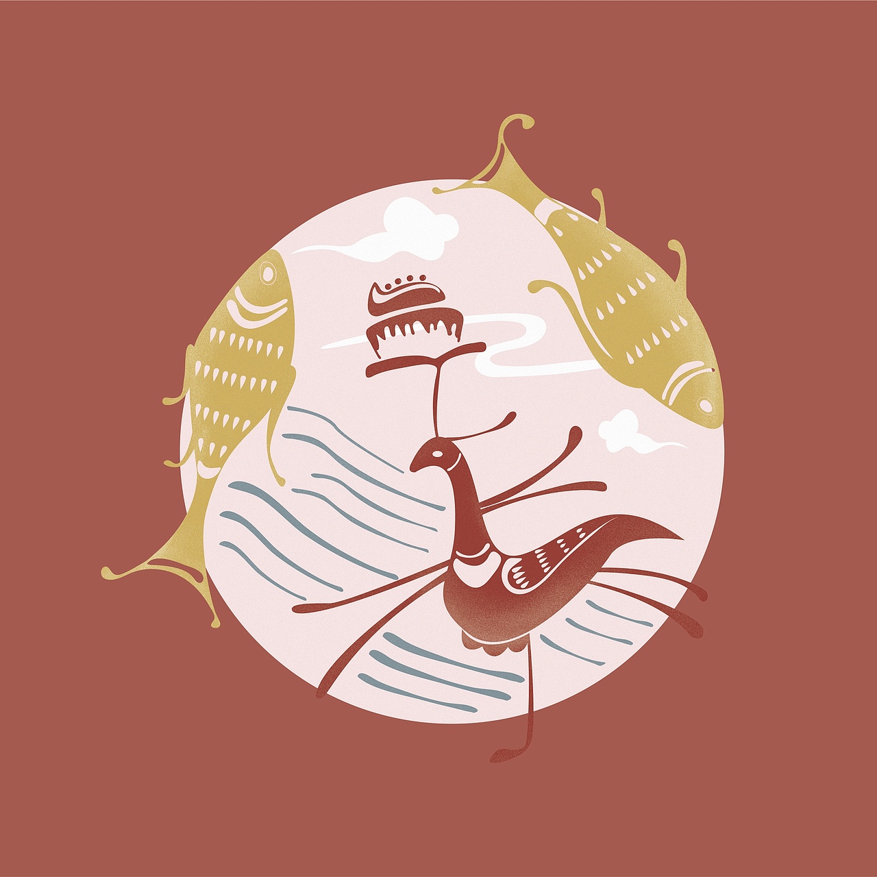 楚纹样甜点插画（图ZMjE0Nzc0NDY0） - 艺术插画 - 站酷设计师这里是图图原创素材 - 站酷ZCOOL