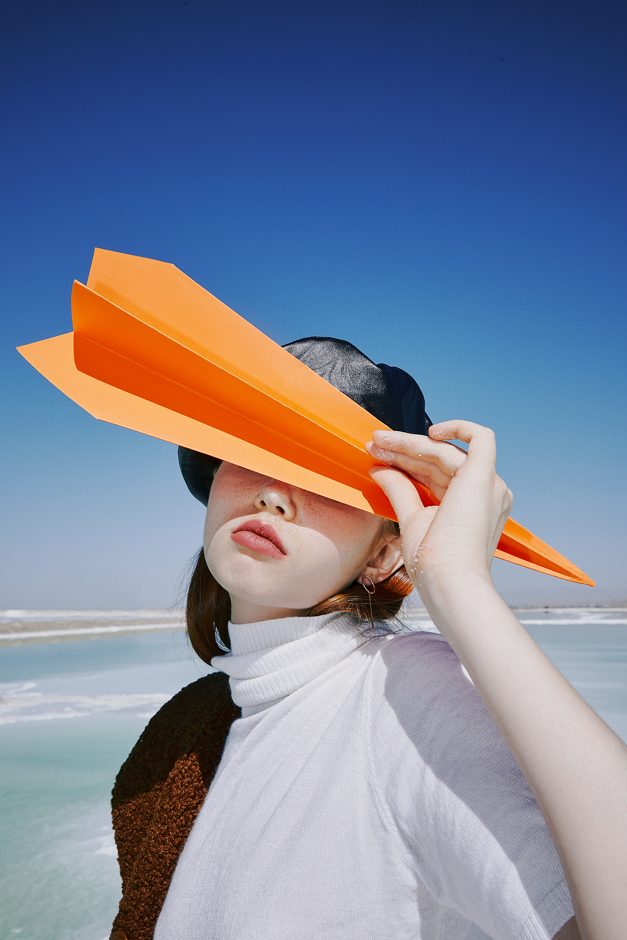 冬日盐湖|鞋子品牌拍摄案例