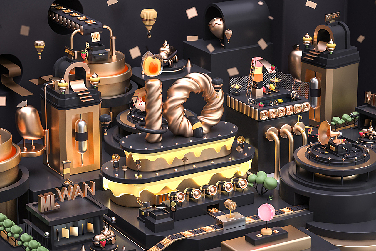 OC第五期学员作品——NiaoNiao的C4D课堂（下）（图ZMTc5NjY2MDky） - 场景 - 站酷设计师我就是NiaoNiao原创素材 - 站酷ZCOOL