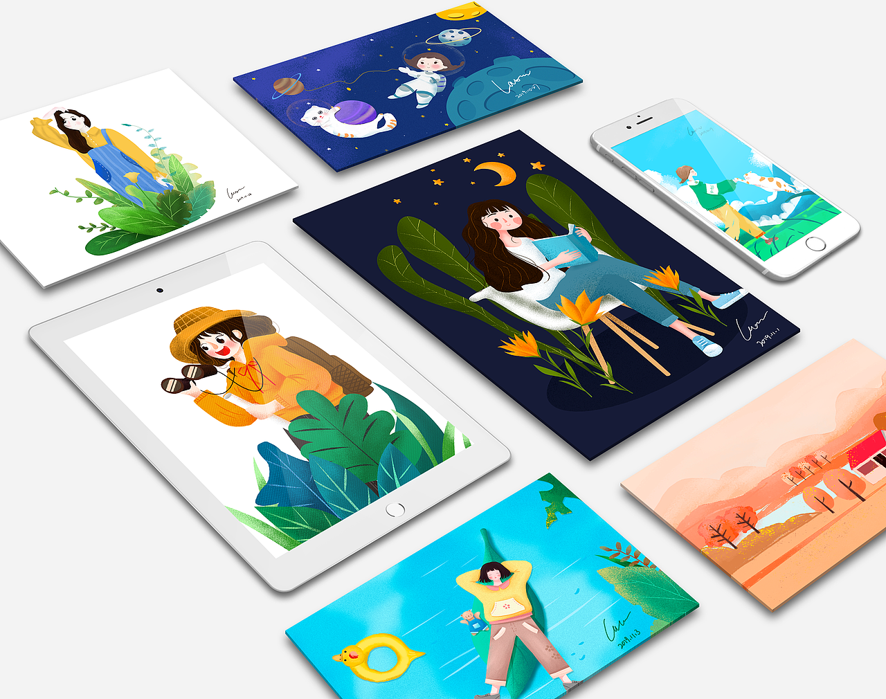 记录21天插画打卡（图ZMTgzOTA4NjYw） - 艺术插画 - 站酷设计师一支辣条原创素材 - 站酷ZCOOL