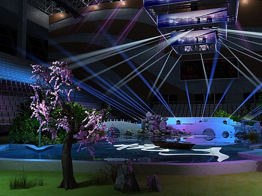 体育场造景舞美