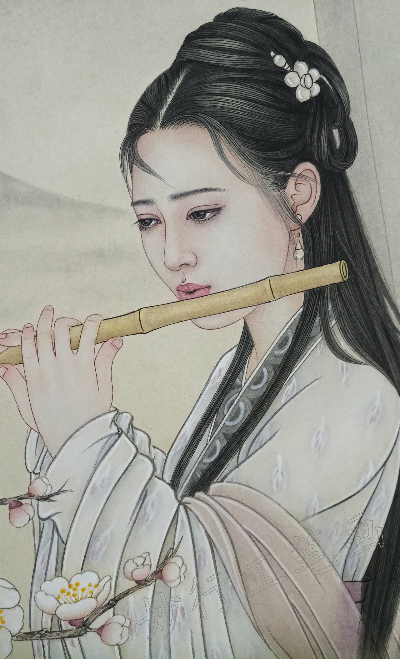 杏花疏影里吹笛到天明