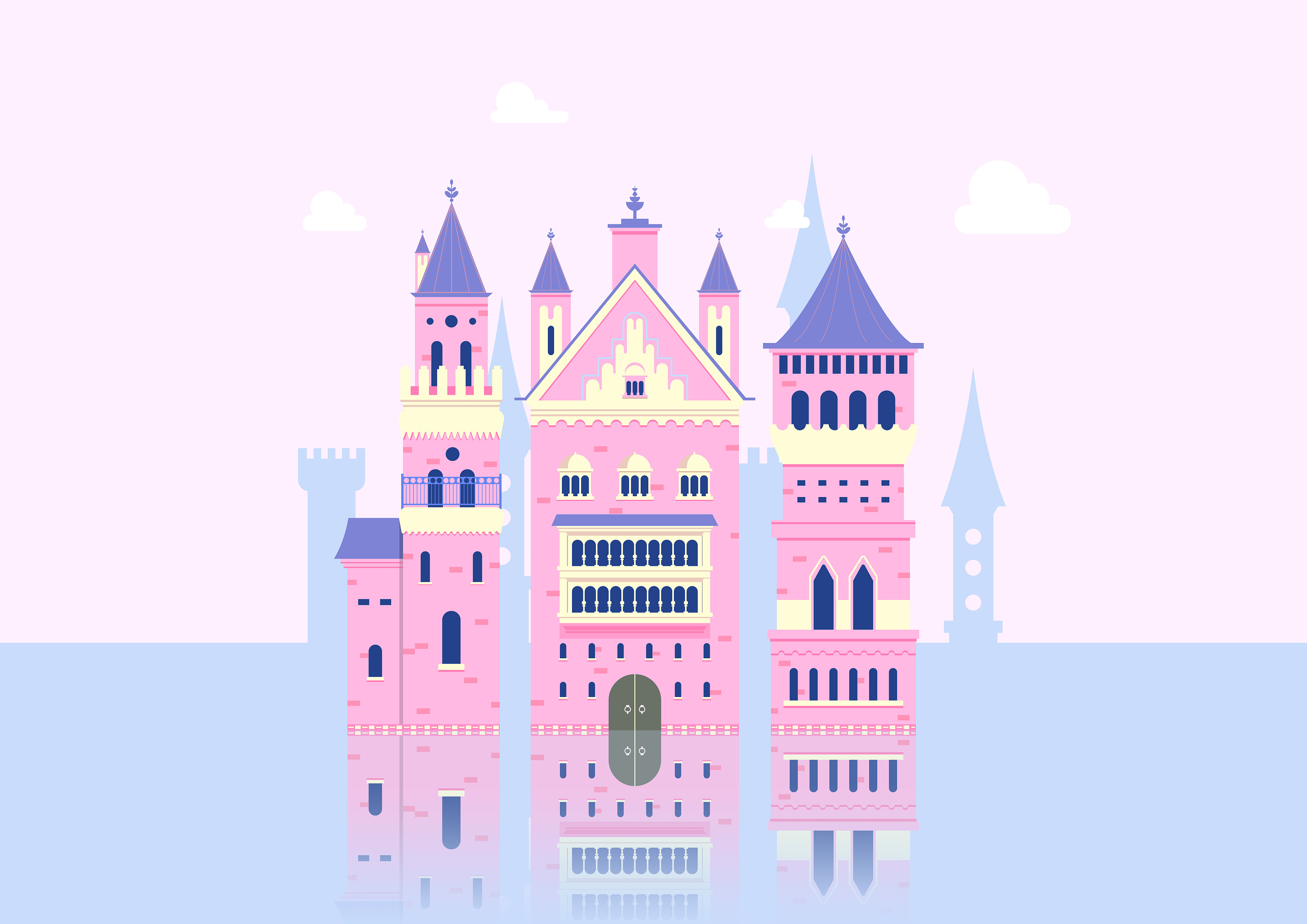 幻想城堡 |插画|儿童插画|史莱姆站台 - 原创作品 - 站酷 (ZCOOL)