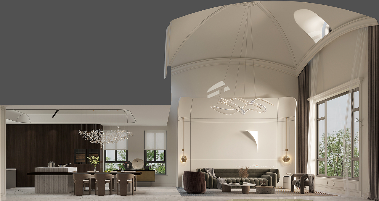 欧式诧寂混搭表现 cr6.0（图ZMjgwMTAyMzky） - 家装设计 - 站酷设计师硺艺数字表现原创素材 - 站酷ZCOOL