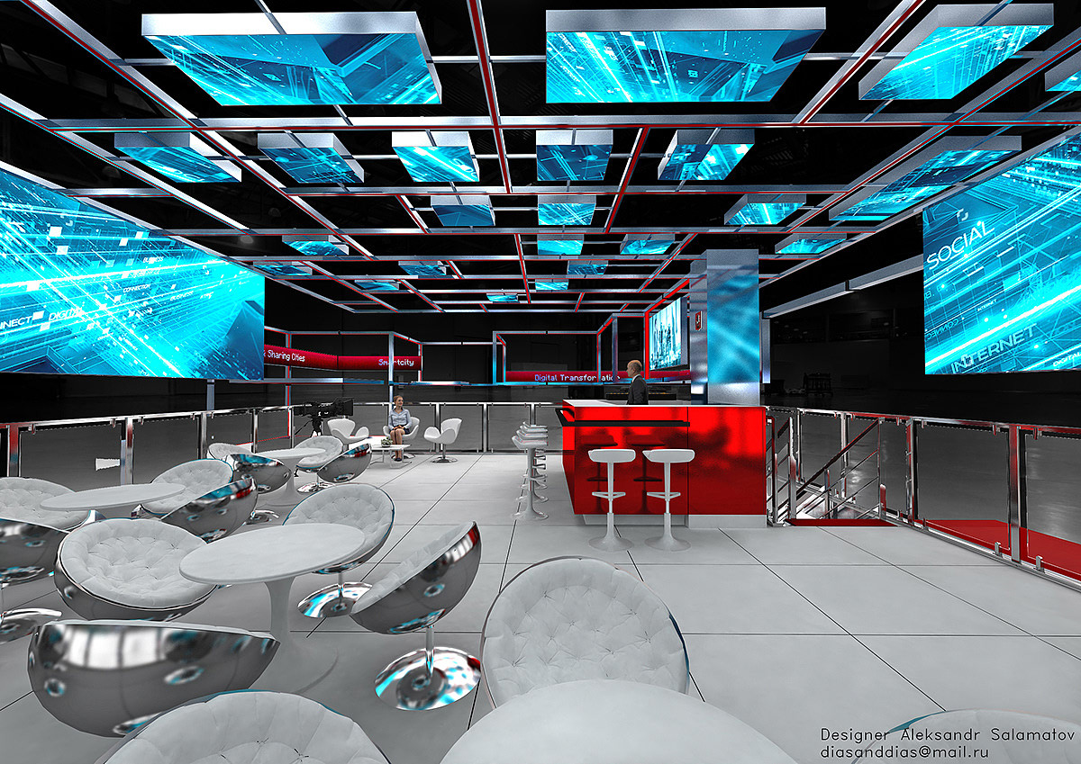 科技创意展会展位3d效果图设计（图ZMTgwMjYwNjI4） - 其他三维 - 站酷设计师SHEJILION原创素材 - 站酷ZCOOL