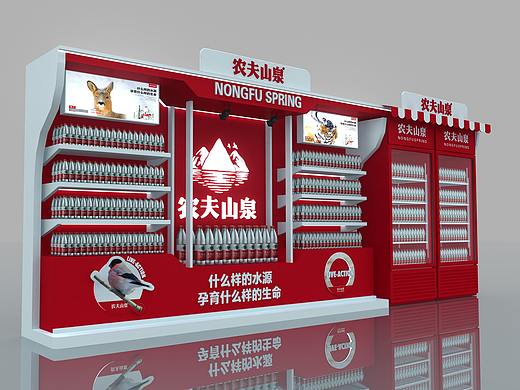 快销品行业木工定制美陈设计地堆设计货柜形象柜设计