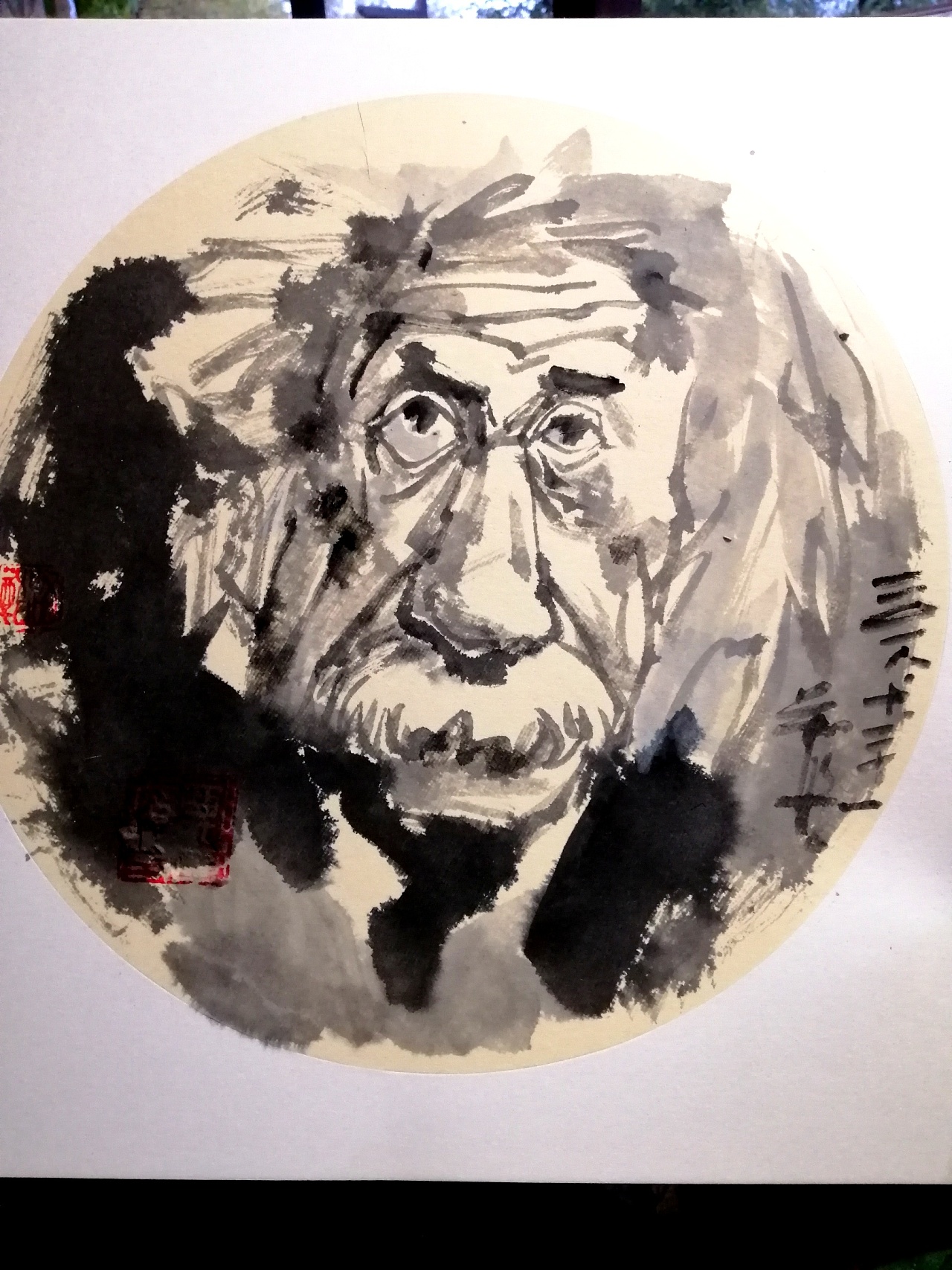 阿尔伯特·爱因斯坦的肖像在卡通风格插画图片素材_ID:423612508-Veer图库